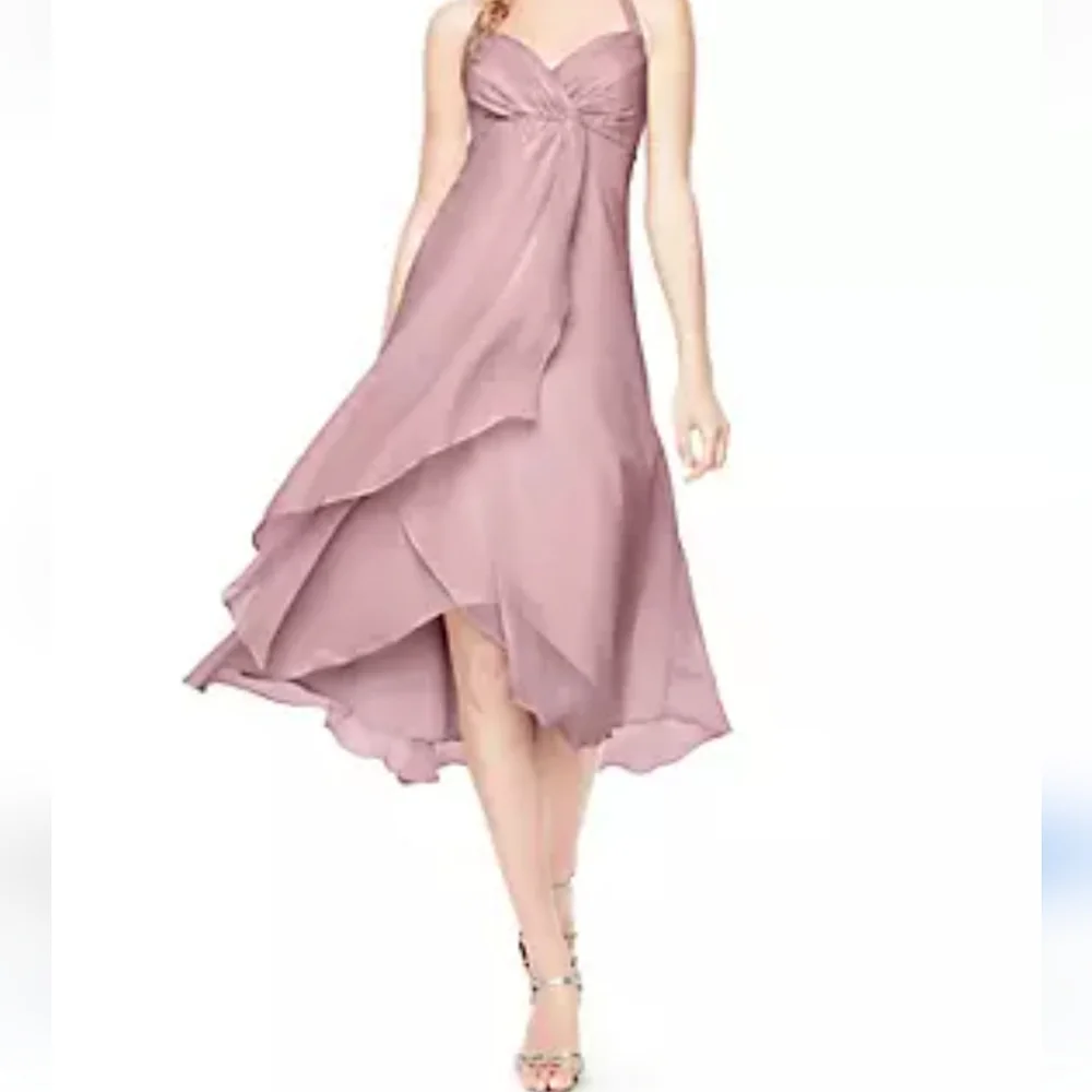 Alfred Angelo Dresses | Alfred Angelo Y2k High Low Chiffon Empire Waist Dress | Color: Pink/Tan | Size: 6 | Nicolasssaaa's Closet Alfred Angelo Dresses | Alfred Angelo Y2k High Low Chiffon Empire Waist Dress | Color: Pink/Tan | Size: 6 | Nicolasssaaa's Closet